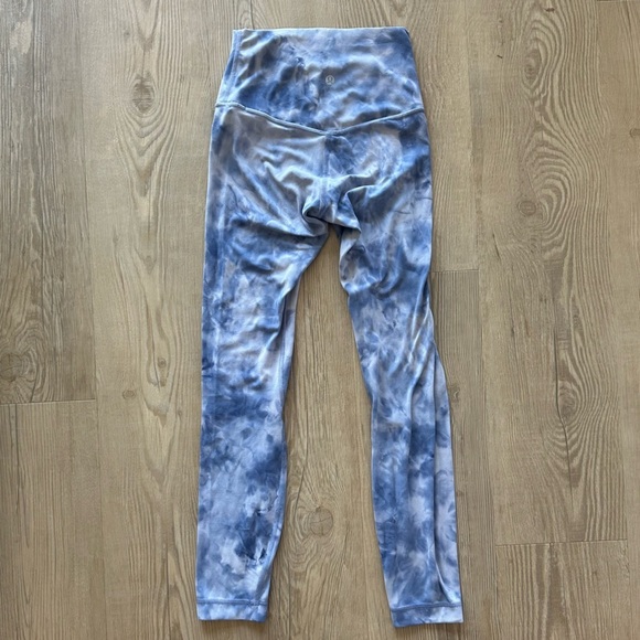 Lululemon Align Pant 25" Diamond Dye leggings women’s size 2 blue purple W5CQTS - Picture 4 of 9